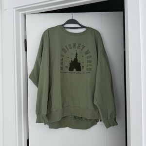 Disney Olive Green Sweatshirt